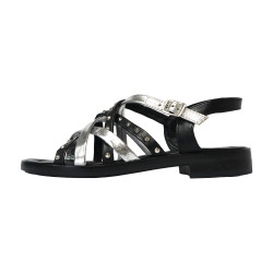 TINO BELLINI 貝里尼 歐洲進口 MJUS 鉚釘交叉綁帶涼鞋FSJM005-1(黑色)