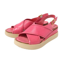 TINO BELLINI 貝里尼 歐洲進口 MJUS 時髦氣質編織厚底涼拖鞋FSOM013-2(紅色)