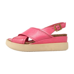 TINO BELLINI 貝里尼 歐洲進口 MJUS 時髦氣質編織厚底涼拖鞋FSOM013-2(紅色)