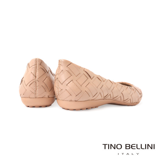 TINO BELLINI 貝里尼 巴西時尚編織娃娃鞋FWBT033D-3(米色)
