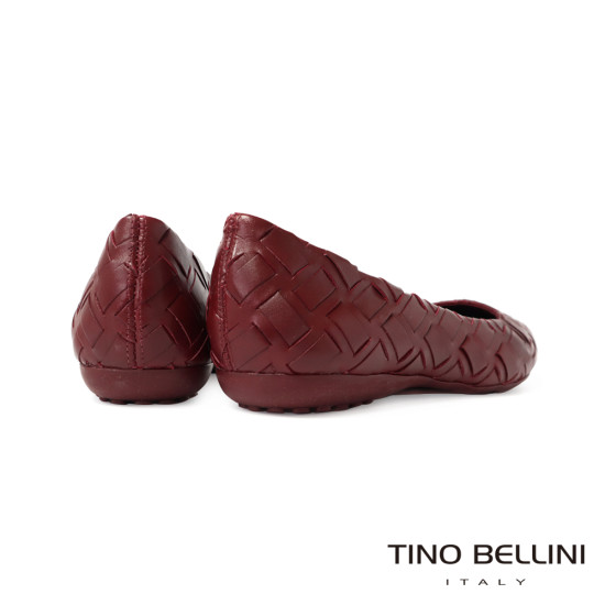 TINO BELLINI 貝里尼 巴西時尚編織娃娃鞋FWBT033D-A(酒紅色)