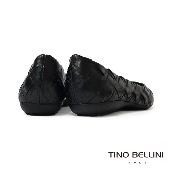 TINO BELLINI 貝里尼 巴西時尚編織娃娃鞋FWBT033E-1(黑色)