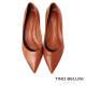 【TINO BELLINI 貝里尼】巴西進口素面尖頭平底鞋FWCT037C-9