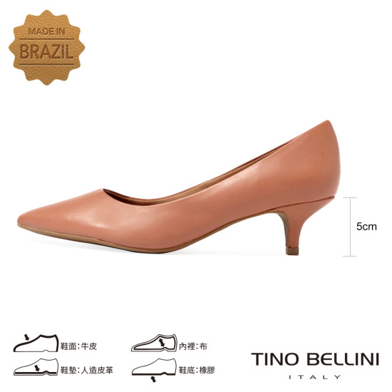 TINO BELLINI 貝里尼 巴西進口 尖頭低跟鞋FWCV035A-9
