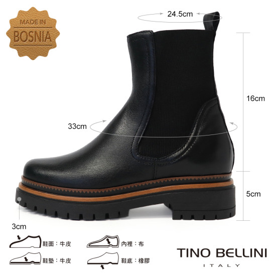 切爾西厚底短靴FWMT009-1