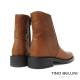 【TINO BELLINI 貝里尼】義大利進口方頭短靴FWOV024-N(棕色)