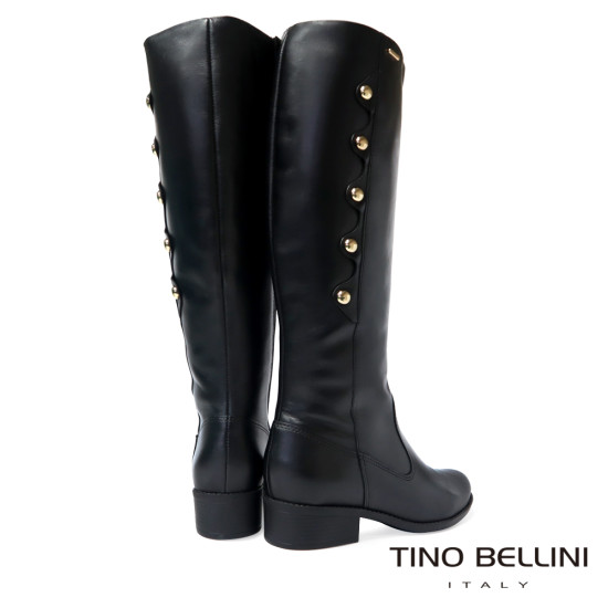 金扣及膝長靴FWWT009-1