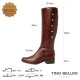 金扣及膝長靴FWWT009-6