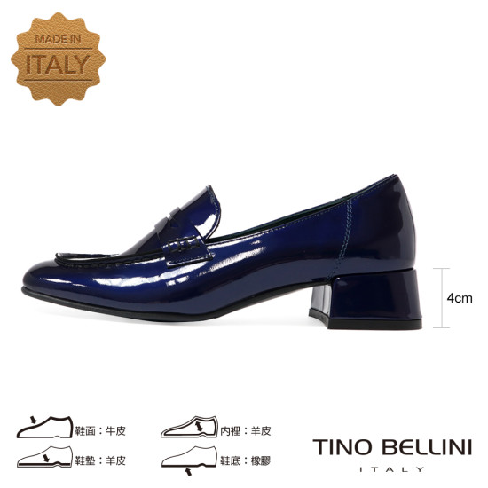 TINO BELLINI 貝里尼 義大利進口 漆皮樂福鞋FYLT035A-4