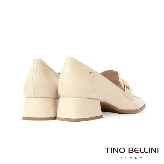 方形飾扣漆皮低跟樂福鞋FYLT038-3