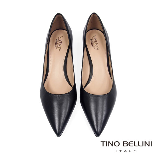 TINO BELLINI 貝里尼 巴西進口 素面尖頭小貓跟 貓跟鞋FSCV003A-1