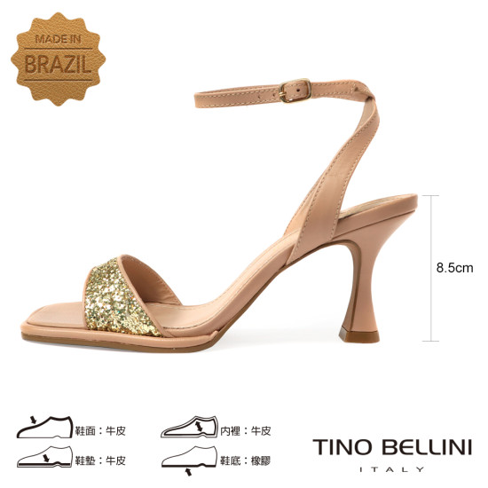 亮粉繫踝高跟涼鞋FSLT025-3