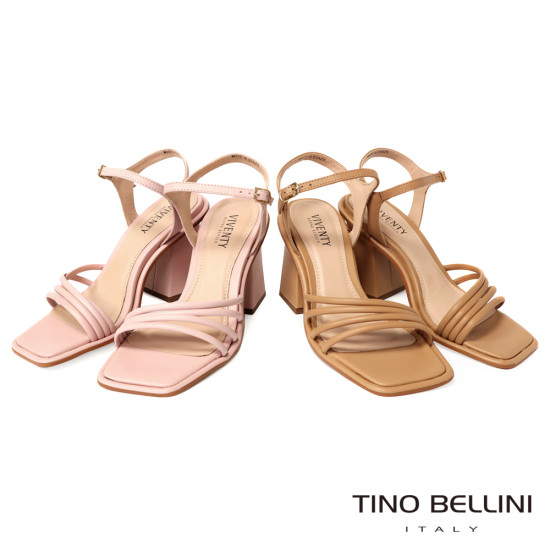 牛皮線條高跟涼鞋FSMV007-9