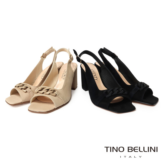 麂皮魚口高跟涼鞋FSMV008-1