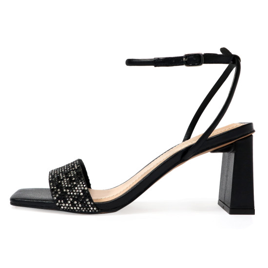 彩鑽繫踝高跟涼鞋FSMV010-1