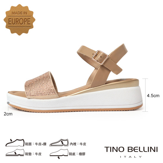 閃鑽寬帶厚底涼鞋FSOO007-F