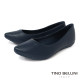 TINO BELLINI 貝里尼 巴西進口 低調 舒適 真皮 平底鞋 FWBV038-4(藍色)