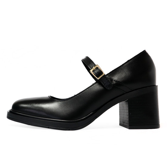 TINO BELLINI 貝里尼 義大利進口 瑪莉珍中跟鞋FWEV019-1(黑色)