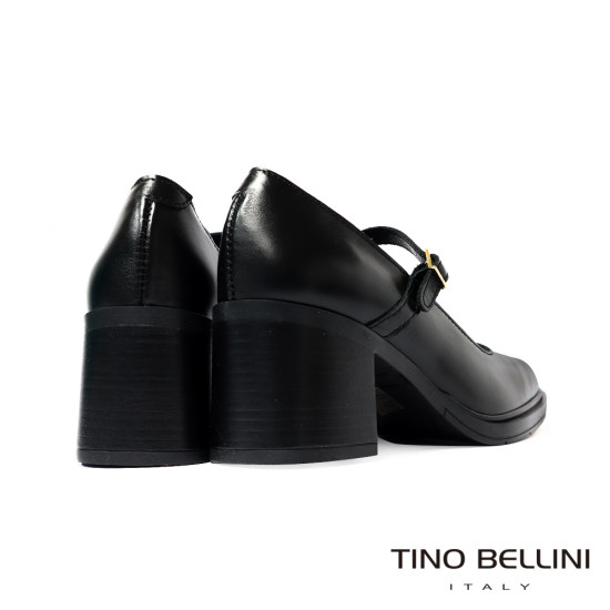 TINO BELLINI 貝里尼 義大利進口 瑪莉珍中跟鞋FWEV019-1(黑色)