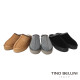 【TINO BELLINI 貝里尼】經典造型 百搭 素面 厚底 羊毛 雪靴 拖鞋FWLT004-9(駝色)