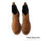 TINO BELLINI 貝里尼 麂皮 拼接彈性 切爾西 短筒靴 FWMV018-6(咖色)