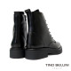TINO BELLINI 貝里尼 義大利真皮中筒平底軍靴FWMV021-1(黑色)