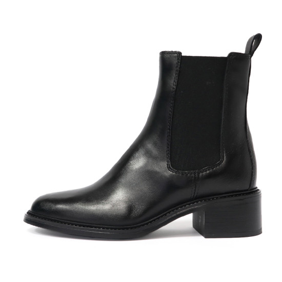 TINO BELLINI 貝里尼 歐洲進口 MJUS 都會雅痞 真皮低跟切爾西短靴FWNM012A-1(黑色)