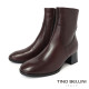 TINO BELLINI 貝里尼 柔軟真皮經典中短靴FWNT044-A(酒紅色)
