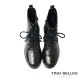 【TINO BELLINI 貝里尼】沉穩帶俏 真皮 中靴 FWNV030-1(黑色)