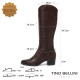 【TINO BELLINI 貝里尼】歐洲進口經典馬靴FWWT011-6(咖啡色)