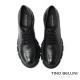 TINO BELLINI 貝里尼 厚底 牛津 增高 圓頭 系帶 素面 德比鞋 FYCT032-1(黑色)