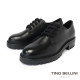 TINO BELLINI 貝里尼 義大利進口 厚底 增高 綁帶 德比鞋 FYCV004-1(黑色)