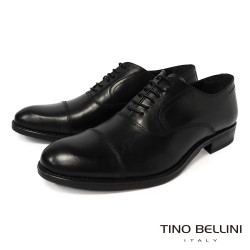TINO BELLINI 貝里尼 突西尼亞進口 全天候型男雅痞橫飾牛津鞋 HM3T070-1(黑色)