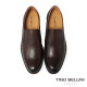 【TINO BELLINI 貝里尼】簡約素面真皮直套款商務紳士男皮鞋HM3T071-6(咖色)