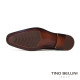 【TINO BELLINI 貝里尼】時尚真皮擦色質感壓紋德比鞋紳士鞋男鞋皮鞋HM3T073-6(咖啡色)