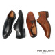 【TINO BELLINI 貝里尼】真皮悄皮包邊綁帶德比鞋紳士鞋男鞋皮鞋HM3T076-1(黑色)