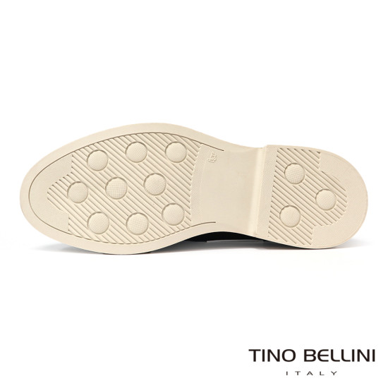 TINO BELLINI 貝里尼 突西尼亞進口 時尚休閒男士德比鞋 樂福鞋 HM4T026-1(黑色)