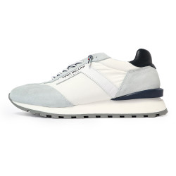 TINO BELLINI 貝里尼 葡萄牙進口 都會風尚麂皮撞色德訓鞋 休閒鞋 HM4T028-0(白色)