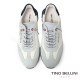 TINO BELLINI 貝里尼 葡萄牙進口 都會風尚麂皮撞色德訓鞋 休閒鞋 HM4T028-0(白色)