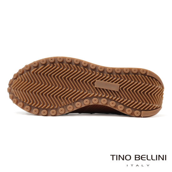 【TINO BELLINI 貝里尼】潮流個性輕量防滑真皮男鞋休閒鞋HM4T030-6(咖色)
