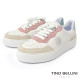 TINO BELLINI 貝里尼 巴西進口 厚底鞋 休閒鞋 透氣 雙配設計休閒鞋 LB0T025-M(白粉色)
