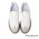 TINO BELLINI 貝里尼 巴西進口 復古 真皮 休閒 多配色德訓鞋 LB0T030-1(白/黑色)