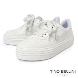 TINO BELLINI 貝里尼 巴西進口 綁帶 厚底 休閒 運動 女鞋 LB0T032-0(白色)
