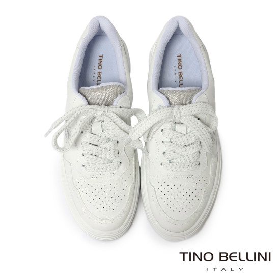 TINO BELLINI 貝里尼 巴西進口 綁帶 厚底 休閒 運動 女鞋 LB0T032-0(白色)