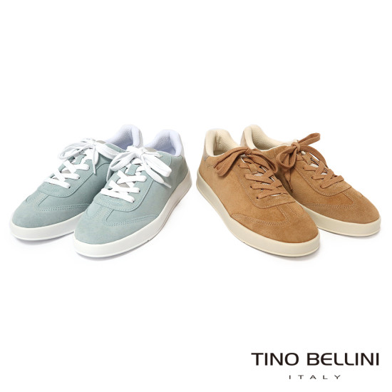 TINO BELLINI 貝里尼 巴西進口 復古鞋 休閒鞋 厚底 麂皮 質感 LB0V019-4(藍色)