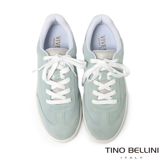 TINO BELLINI 貝里尼 巴西進口 復古鞋 休閒鞋 厚底 麂皮 質感 LB0V019-4(藍色)