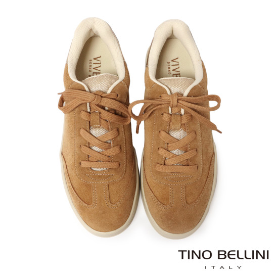 TINO BELLINI 貝里尼 巴西進口 復古鞋 休閒鞋 厚底 麂皮 質感 LB0V019-9(駝色)