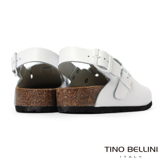 TINO BELLINI 貝里尼 歐洲進口 BIONATURA 腳床舒適鞋 真皮 軟木軟底鞋 FS0B002-0(白色)