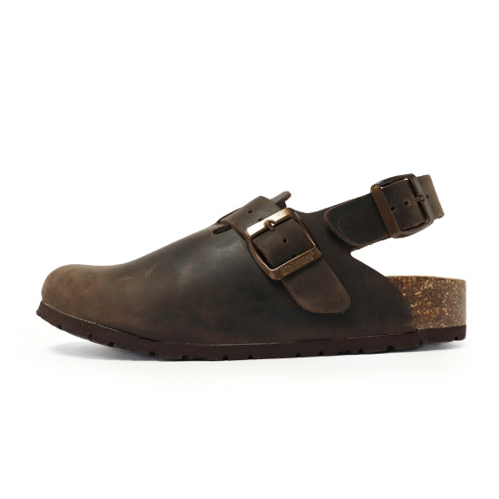 TINO BELLINI 貝里尼 歐洲進口 BIONATURA 腳床舒適鞋 真皮 軟木軟底鞋 FS0B002-6(咖色) 