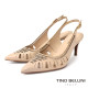 TINO BELLINI 貝里尼 鏤空雕花高跟鞋FS2T011A-3(米色)